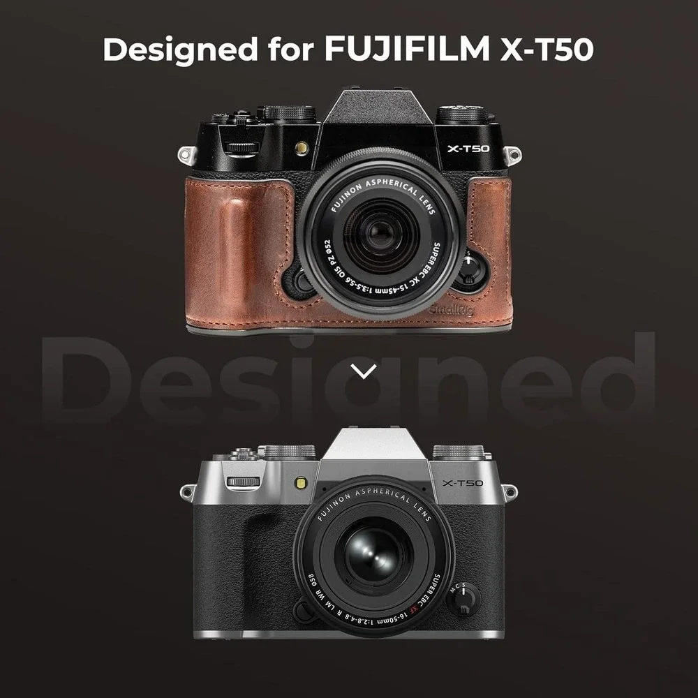 SmallRig 4710 Fujifilm‎ X-T50 Half Leather Case Kit Shoulder Strap Brown